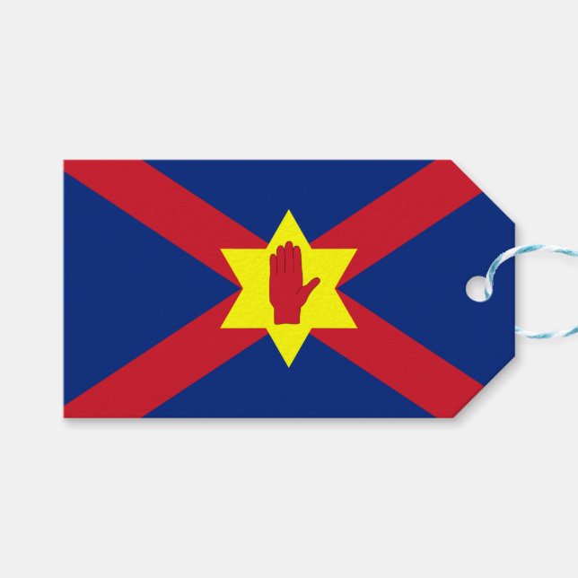 Flagge der Ulster Nation (Nordirland) Geschenkanhänger (Vorderseite (Horizontal))