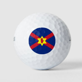 Flagge der Ulster Nation (Nordirland) Golfball