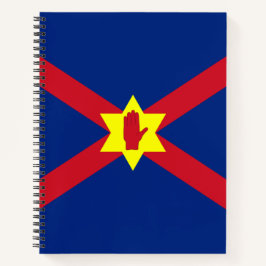 Flagge der Ulster Nation (Nordirland) Notizbuch