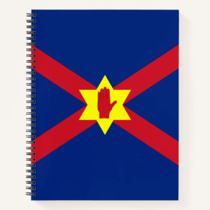 Flagge der Ulster Nation (Nordirland) Notizbuch