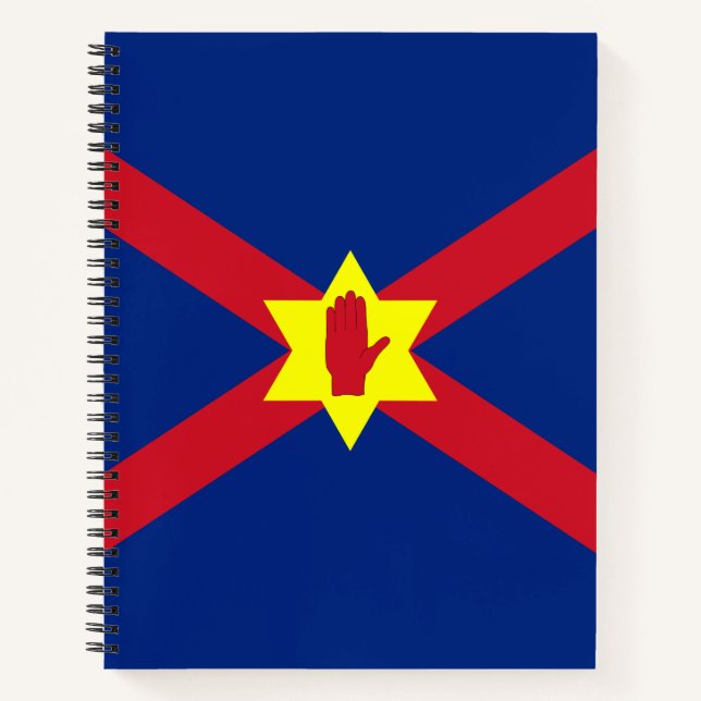 Flagge der Ulster Nation (Nordirland) Notizbuch (Vorderseite)
