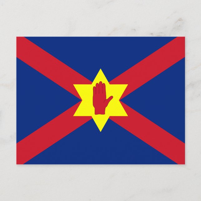 Flagge der Ulster Nation (Nordirland) Postkarte (Vorderseite)