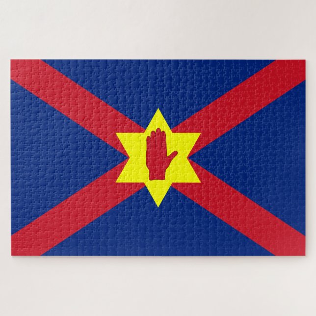 Flagge der Ulster Nation (Nordirland) Puzzle (Horizontal)