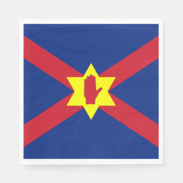 Flagge der Ulster Nation (Nordirland) Serviette