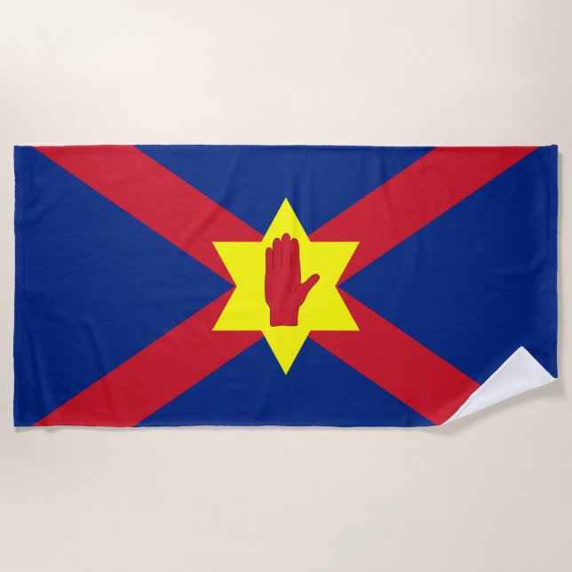 Flagge der Ulster Nation (Nordirland) Strandtuch (Vorderseite)
