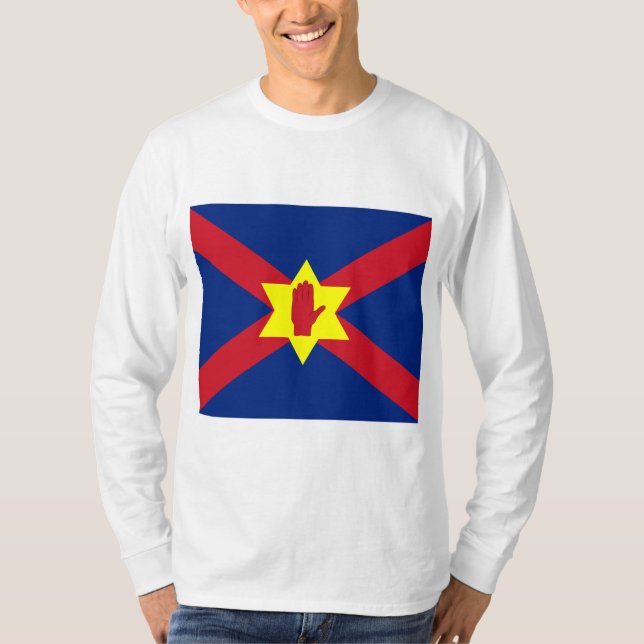 Flagge der Ulster Nation (Nordirland) T-Shirt (Vorderseite)