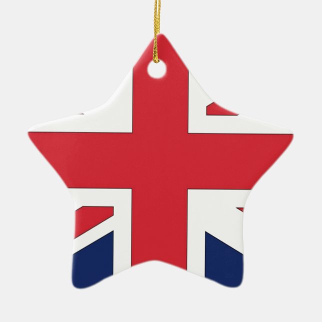 Flagge der Union/Gewerkschaft des Vereinigten Köni Keramik Ornament (Vorne)