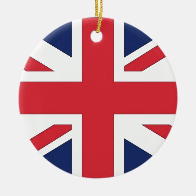 Flagge der Union/Gewerkschaft des Vereinigten Köni Keramik Ornament (Vorne)