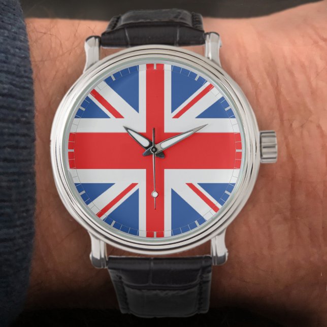 Flagge der Union Jack UK Armbanduhr (Von Creator hochgeladen)