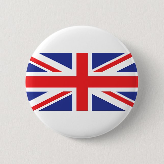 Flagge der Union Jack UK Button (Vorderseite)