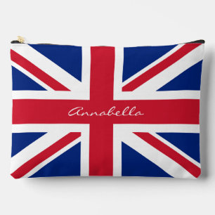 Flagge der Union Jack UK Personalisiert (optional) Zubehörtasche
