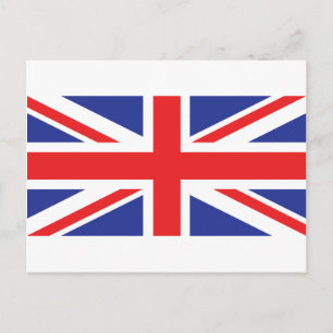Flagge der Union Jack UK Postkarte