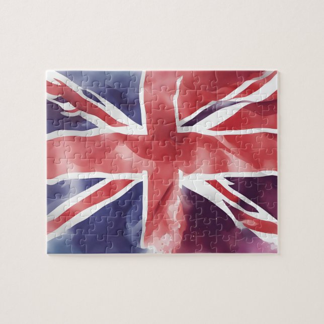 Flagge der Union Jack UK Puzzle (Horizontal)