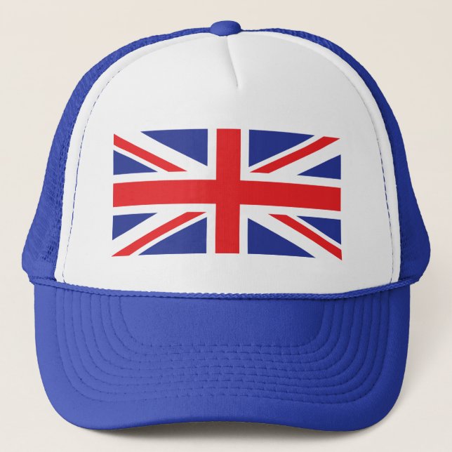 Flagge der Union Jack UK Truckerkappe (Vorderseite)