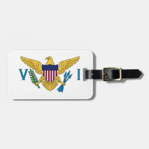 Flagge der US-Jungfrau Gepäckanhänger