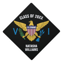 Flagge der US-Jungfrau, VI Strong, Black