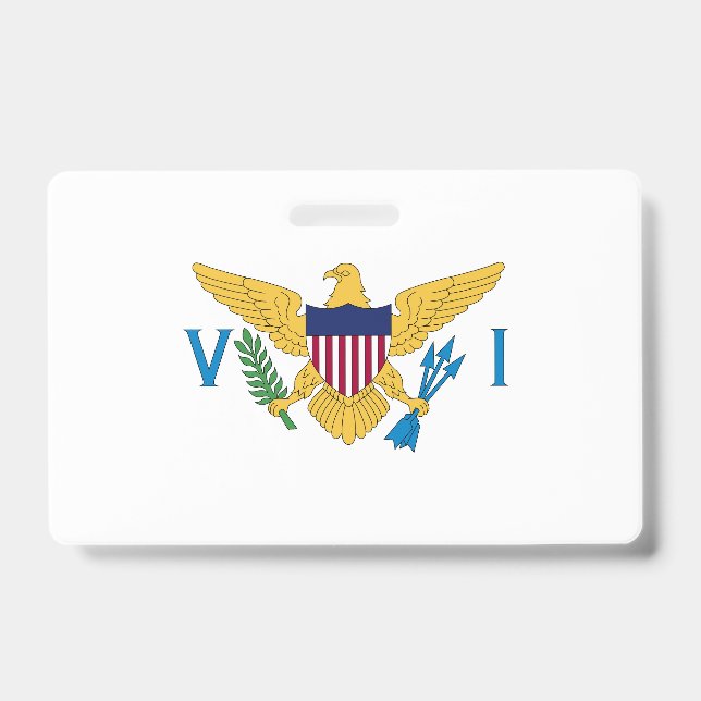Flagge der US-Jungfrauen Ausweis (Vorderseite)
