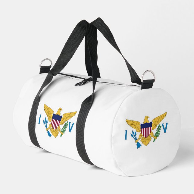 Flagge der US-Jungfrauen Duffle Bag (Linke Seite)