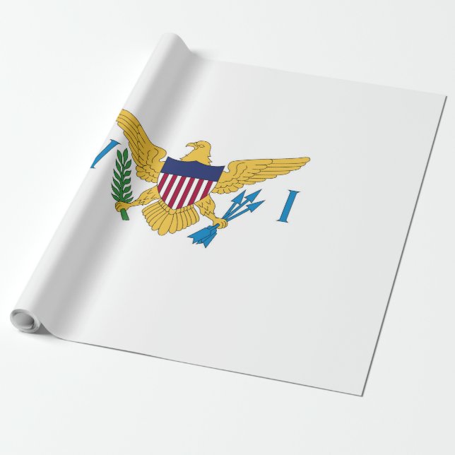 Flagge der US-Jungfrauen Geschenkpapier (Ungerollt)