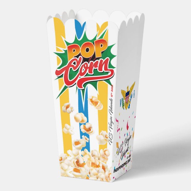 Flagge der US-Jungfrauen Geschenkschachtel (Rückseite)