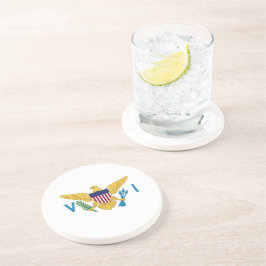 Flagge der US-Jungfrauen Getränkeuntersetzer