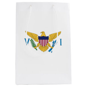 Flagge der US-Jungfrauen Mittlere Geschenktüte