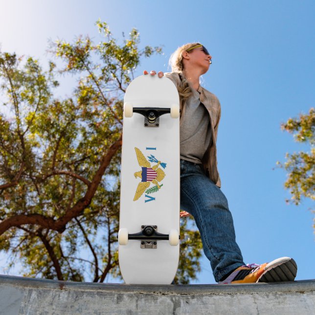 Flagge der US-Jungfrauen Skateboard (Außenbereich 1)
