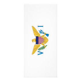 Flagge der US-Jungfrauen Werbekarte