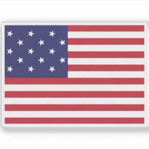 Flagge der USA (1795-1818) Aufkleber