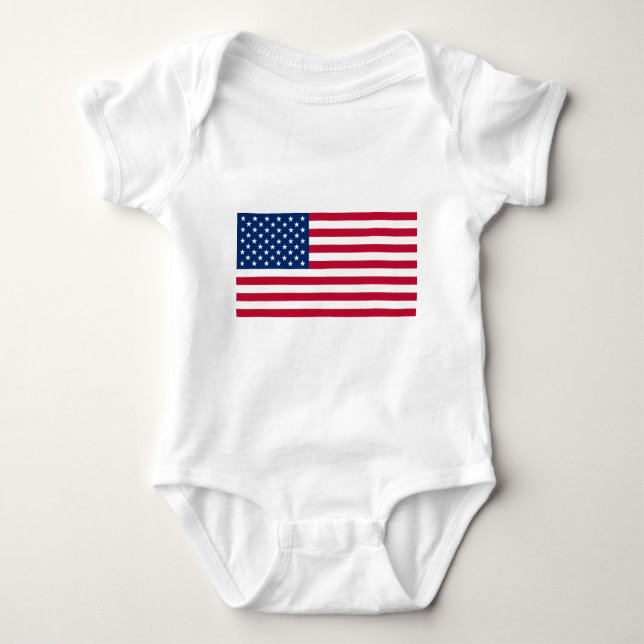 Flagge der USA Baby Strampler (Vorderseite)