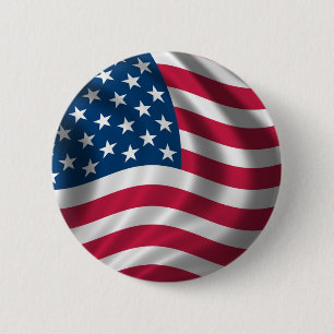 Flagge der USA Button