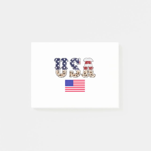 Flagge der USA - Flagge - Amerika - Amerika - Amer Post-it Klebezettel (Vorderseite)