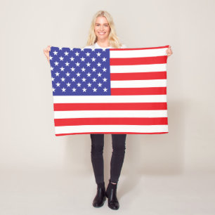 Flagge der USA Fleecedecke