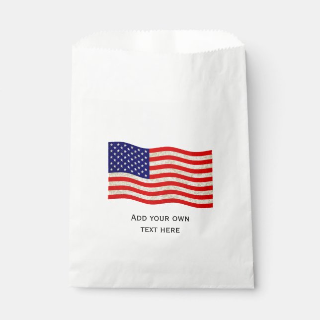 Flagge der USA - grungy Geschenktütchen (Vorderseite)