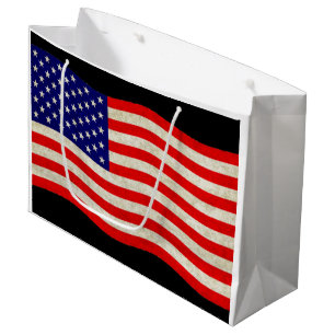 Flagge der USA - grungy Große Geschenktüte
