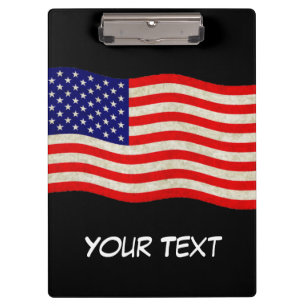 Flagge der USA - grungy Klemmbrett