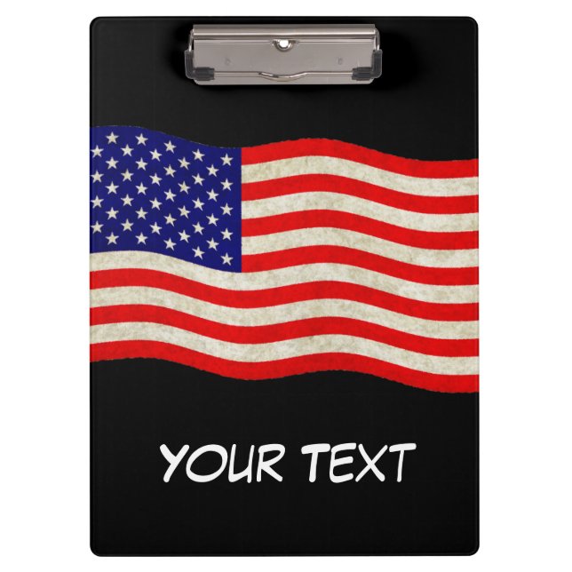 Flagge der USA - grungy Klemmbrett (Vorderseite)