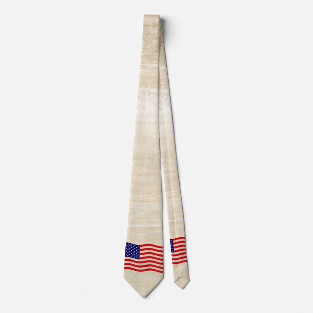 Flagge der USA - grungy Krawatte (Vorderseite)