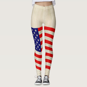 Flagge der USA - grungy Leggings
