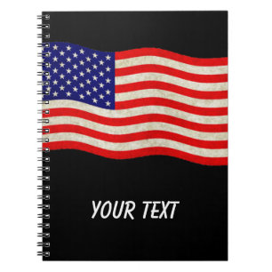 Flagge der USA - grungy Notizblock