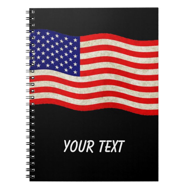 Flagge der USA - grungy Notizblock (Vorderseite)