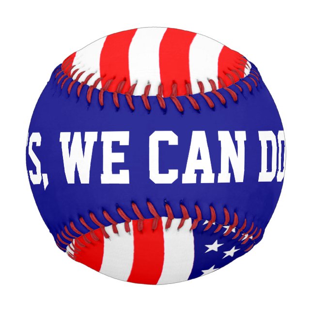 Flagge der USA - Ihre Ideen Baseball (Vorderseite)