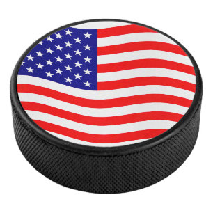 Flagge der USA - Ihre Ideen Eishockey Puck
