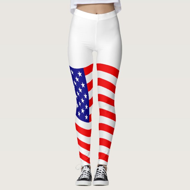 Flagge der USA - Ihre Ideen Leggings (Vorderseite)