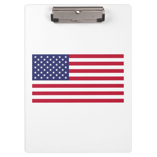 Flagge der USA Klemmbrett (Vorderseite)