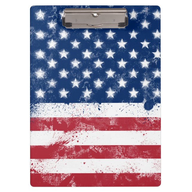 Flagge der USA Klemmbrett (Vorderseite)