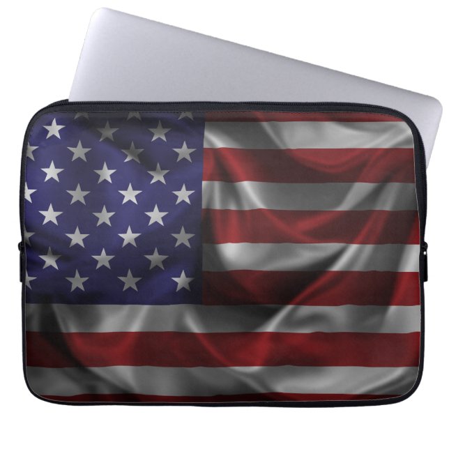 Flagge der USA Laptopschutzhülle (Vorderseite)
