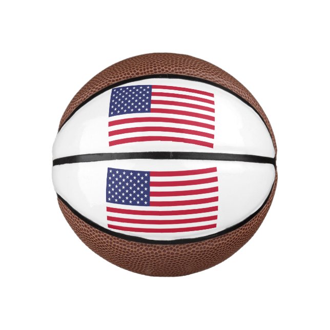 Flagge der USA Mini Basketball (Vorderseite)