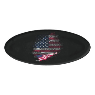 Flagge der USA Namenschild