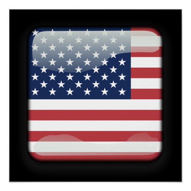 Flagge der USA Poster (Vorderseite)